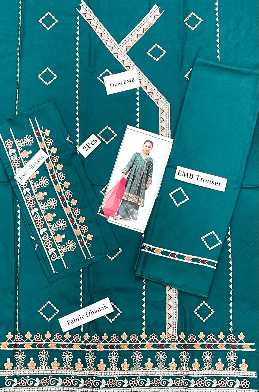 Girls Premium Embroidered Party Wear Set (5-15 Years)