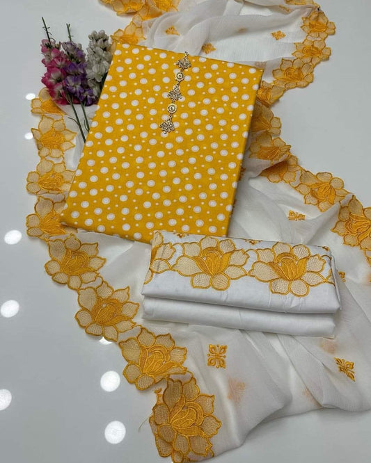 Elegant 3-Piece Lawn Embroidered Suit – New Arrival
