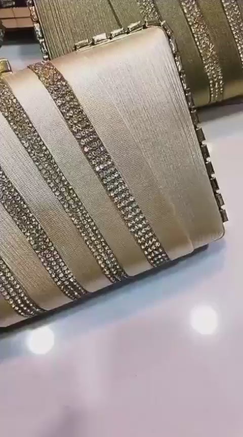 Premium Metal Body Branded Party Hand Clutch for Girls