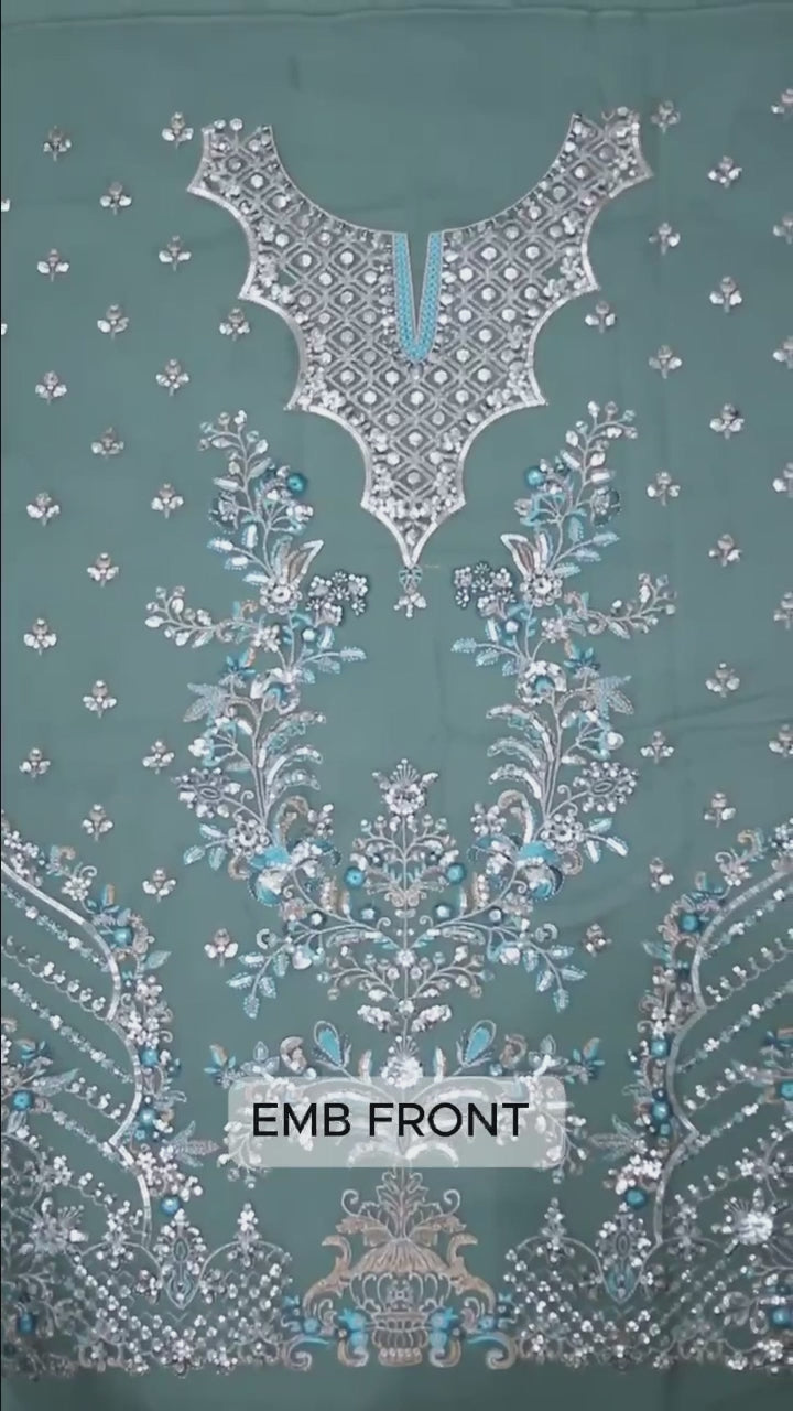 "Luxury Wedding Party Wear Organza Suit with Embroidered Sequins and Silk Trouser "
"Embroidered Organza Front, Sleeves, Borders with Cutwork Dupatta – Party Wear Collection 2025"
"Elegant Wedding Organza Suit with Sequins Detailing and PK Raw Silk Trouser"