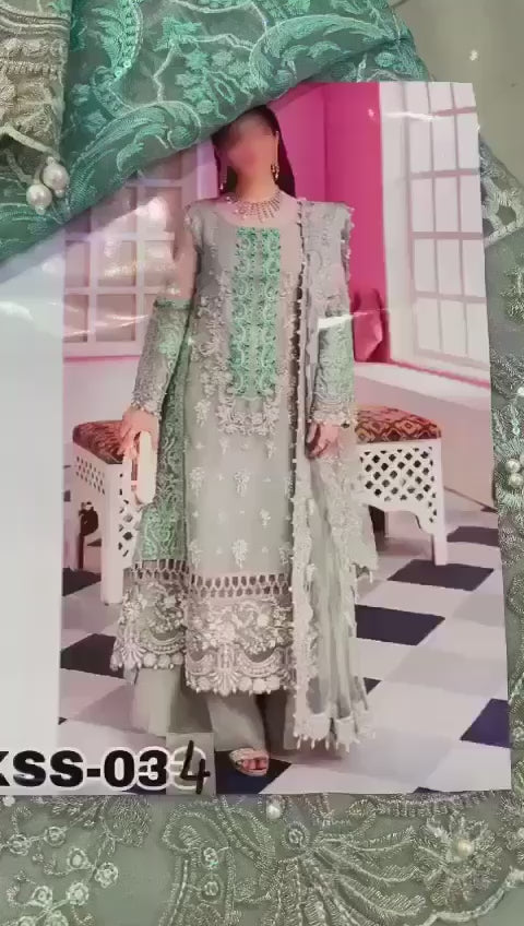 Bridal Organza Embroidered Dress – Premium Quality