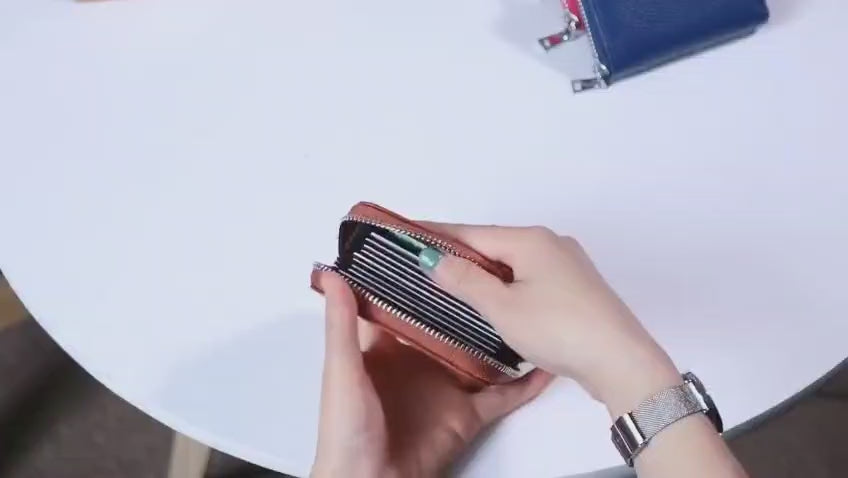 Premium Zipper Wallet + Cardholder Set | Elegant & Spacious Design