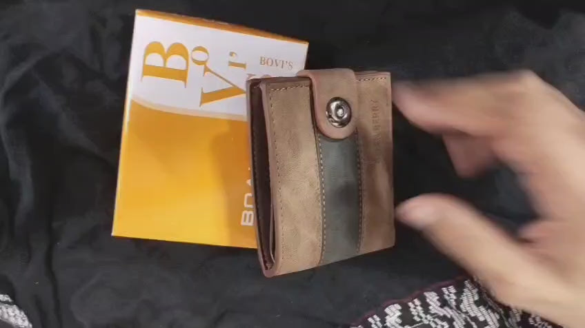 "Premium Classic Wallet and Cardholder in Camel Brown – Spacious &amp; Stylish Design"