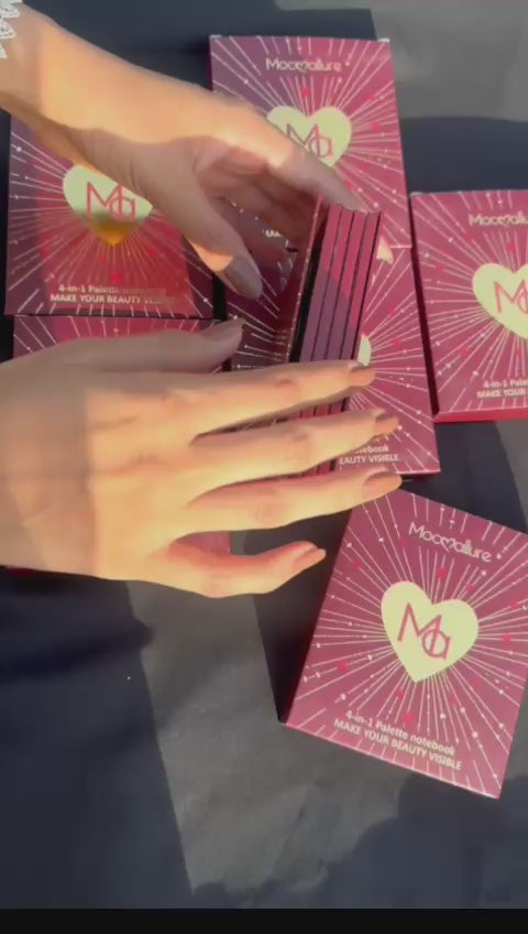 4-Fold Mini Book Makeup Palette