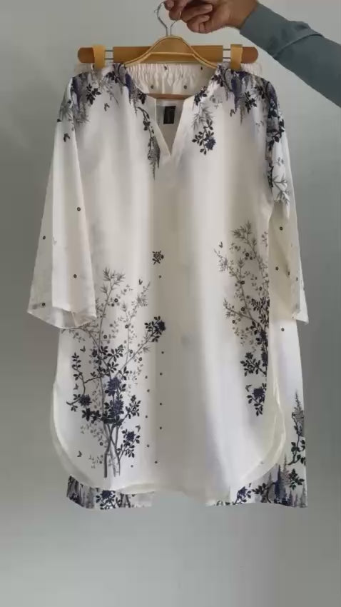Stitched 2-Piece Printed Shirt & Trouser – Premium Grip Fabric