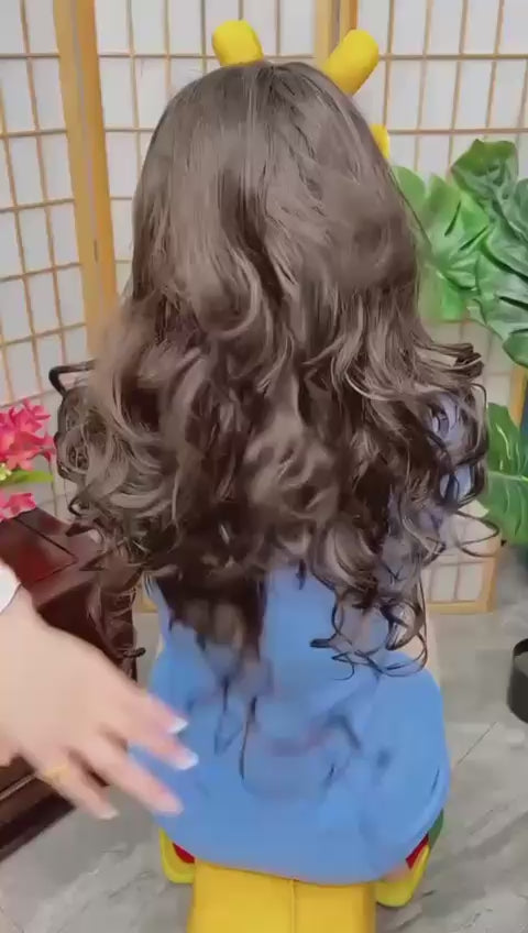 HQT-909 Electric Hair Brush Straightener