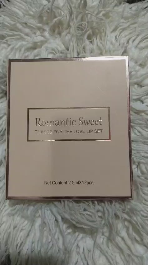 Romantic Sweet Gloss – 12-Piece Lip Gloss Set with Soft Shine & Smooth Finish