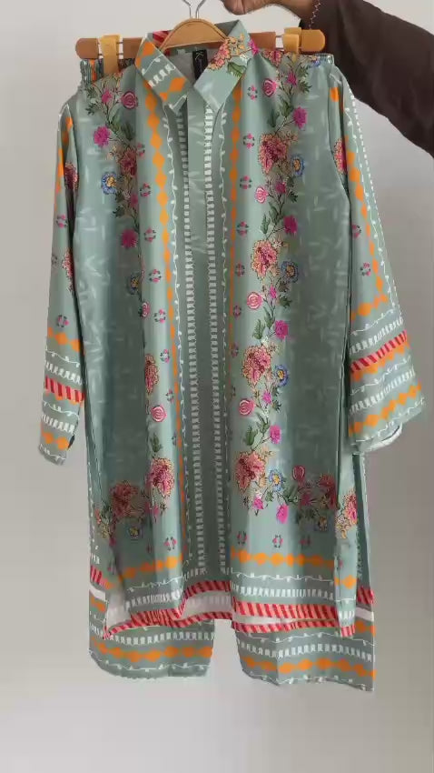 Stitched 2 Piece Printed Shirt & Printed Trouser – Summer Collection