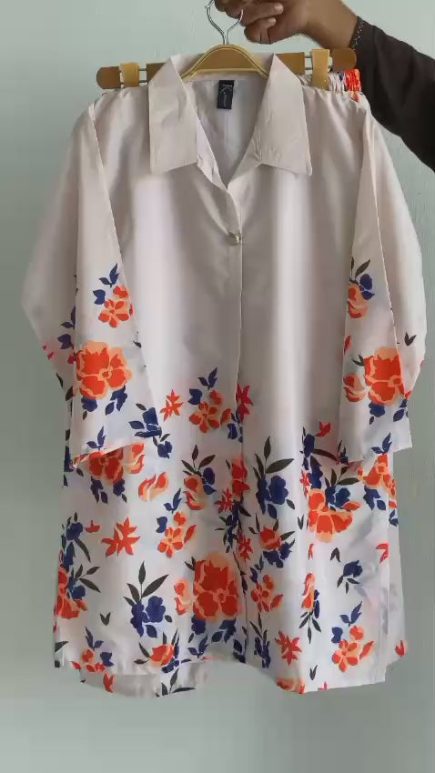 Stitched 2 Piece Printed Shirt with Trouser