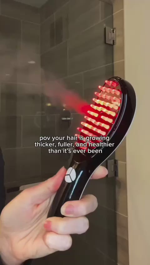 2-in-1 Electric Scalp Massager & Hair Oil Applicator with LED Therapy