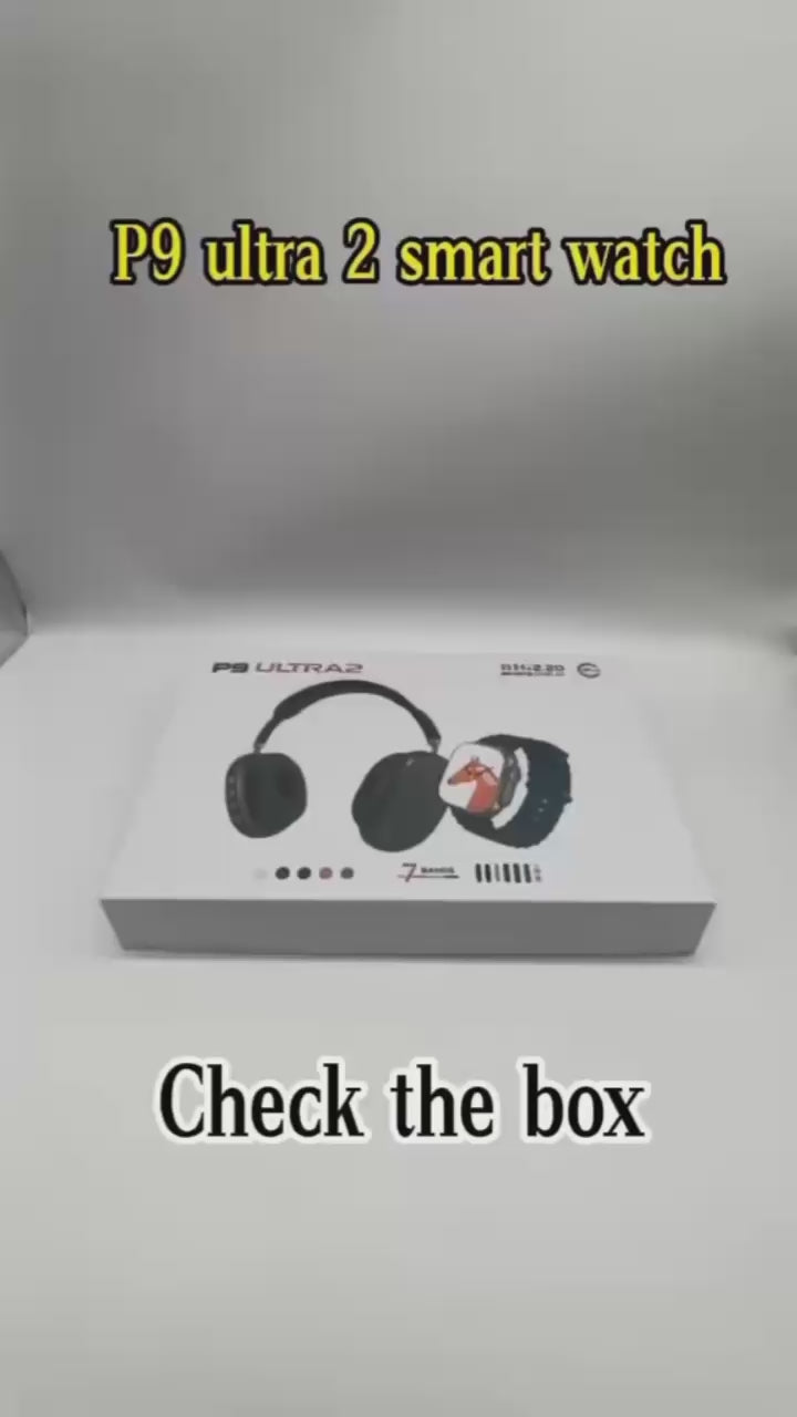 P9 Ultra 2 – Smart Watch & Wireless Headphones Combo