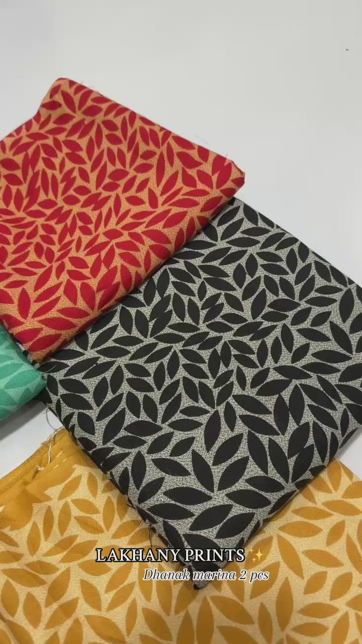 Dhanak Marina 2-Piece Suit | Winter Printed Collection