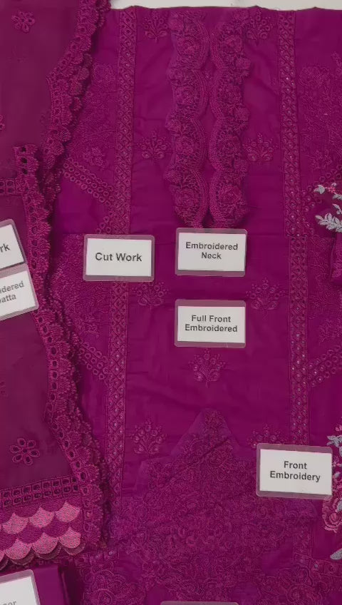 Premium Embroidered Chikankari Suit