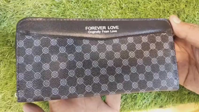 Ladies Special – Forever Young Top Zipper Long Hand Clutch with Card & Mobile Holder