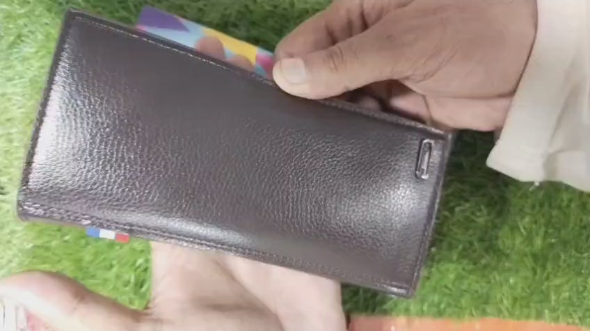 Classic Bowesi Style Long Wallet – Spacious Card Mobile Holder