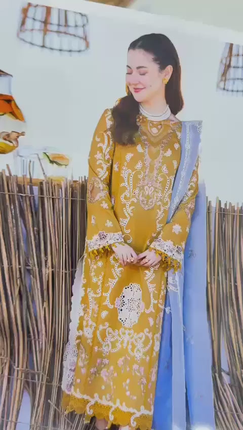Ethereal Charm – Chikankari Lawn 3-Piece Ensemble